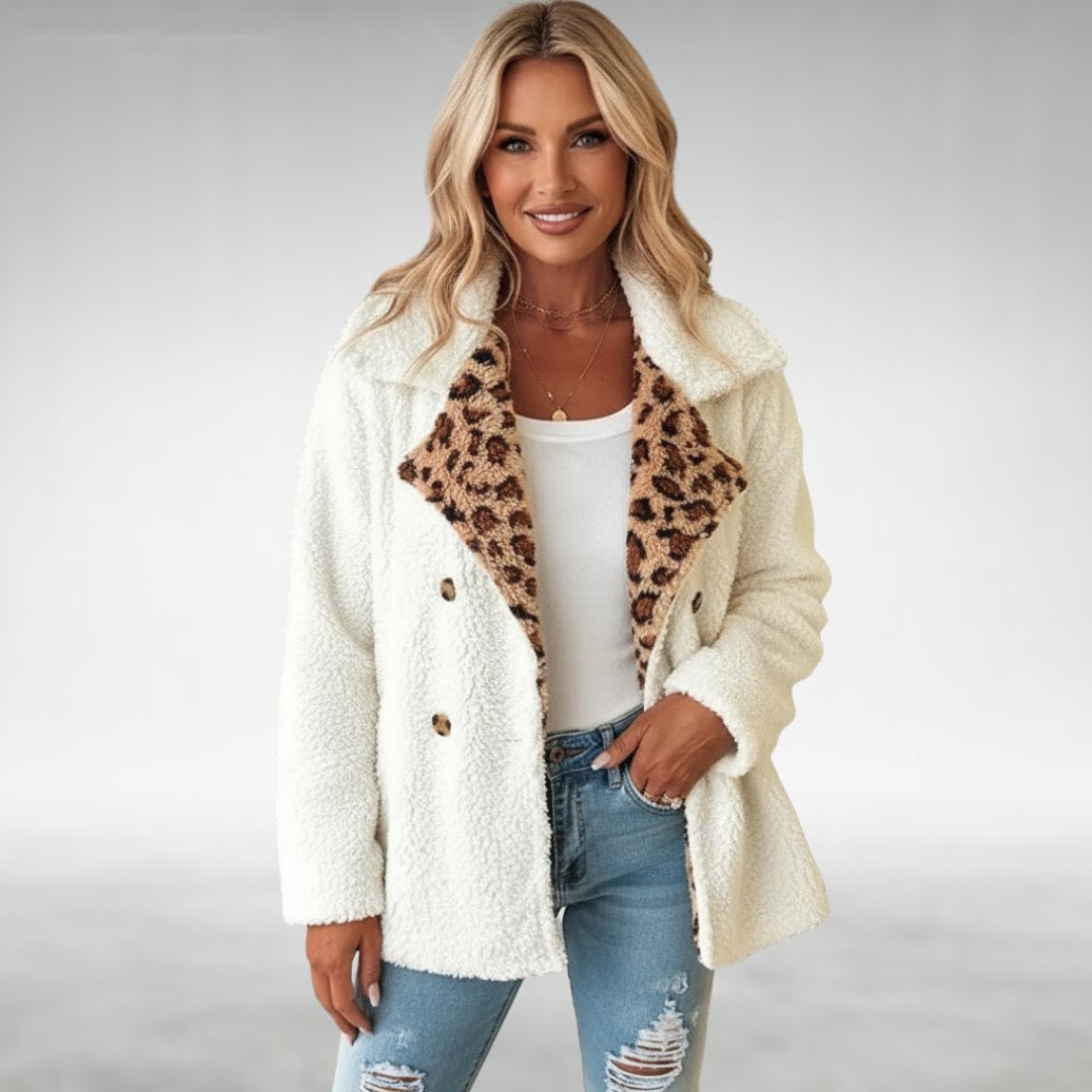 Giuliana | Cosy Leopard Teddy Coat