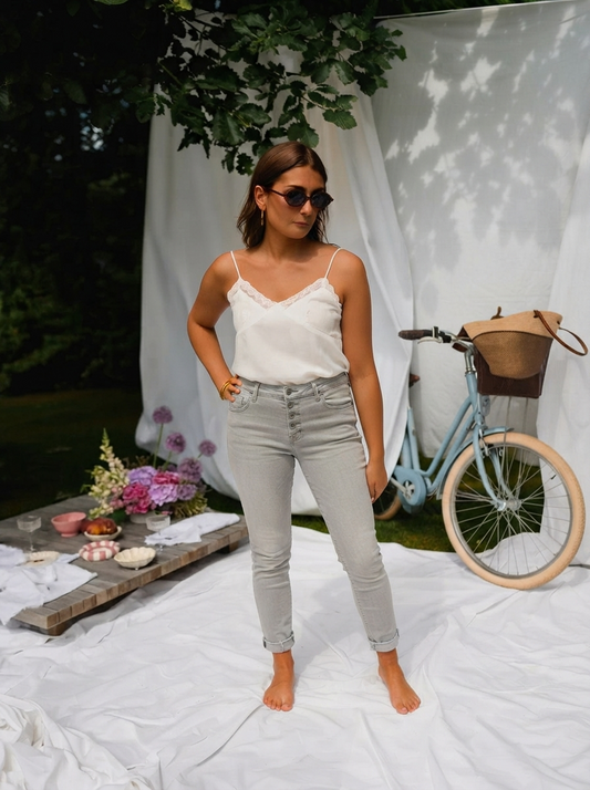 Melly Super Soft Jeans – Button