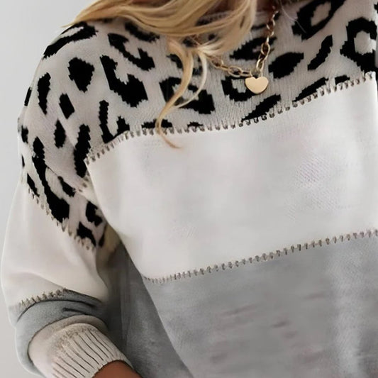 Irina | Leopard Print Casual Sweater