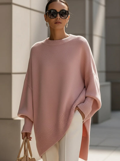 Rosalba | Oversized Draped Wide-Neck Sweater