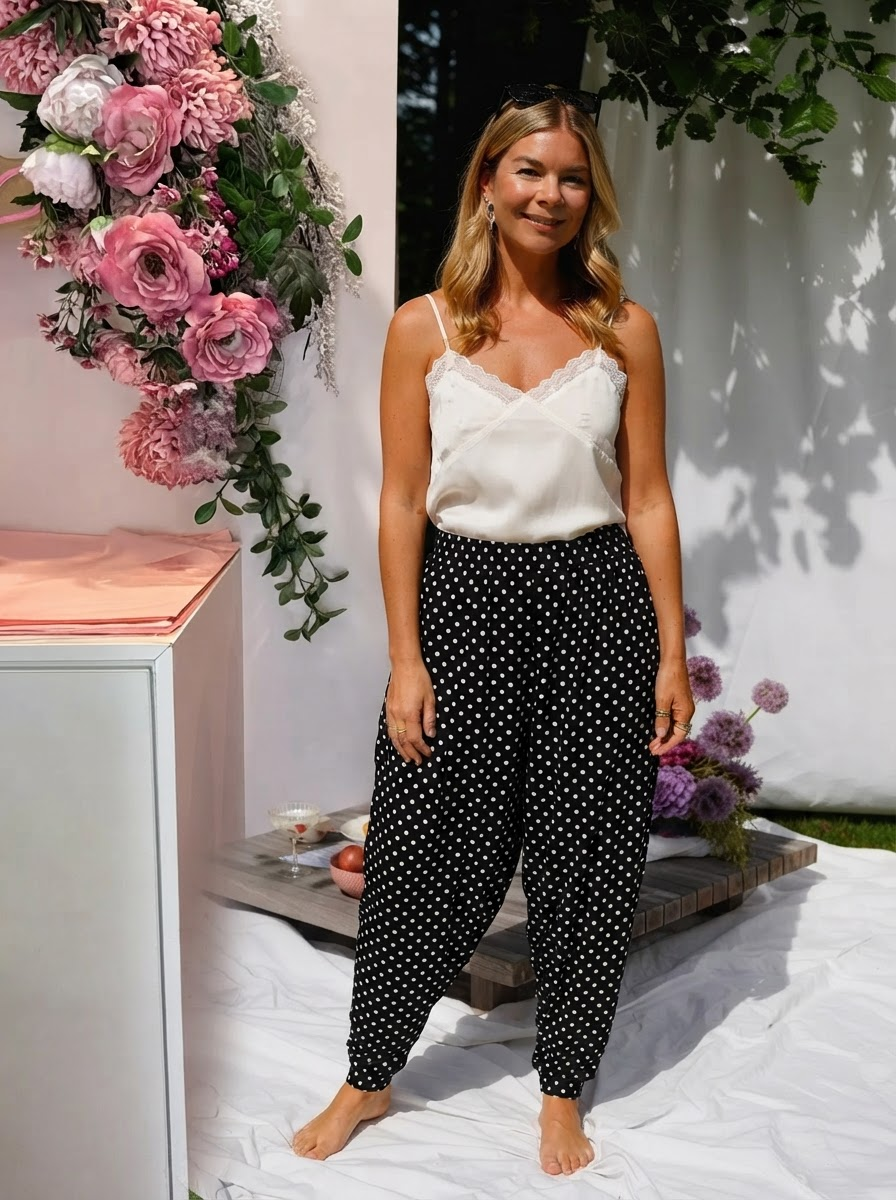 Polka Dot Harem Trousers