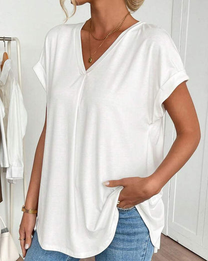Lucretia | Patchwork Short-Sleeved T-Shirt