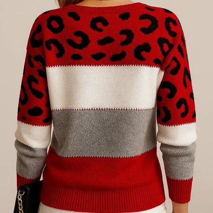 Irina | Leopard Print Casual Sweater