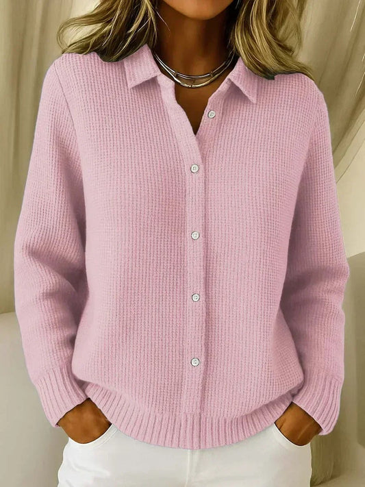 Fergie | Textured Knit Button-Up Cardigan
