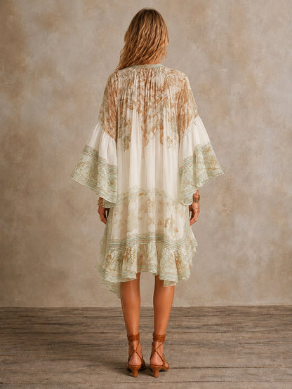 Sabina | Ruffle Hem Mini Dress