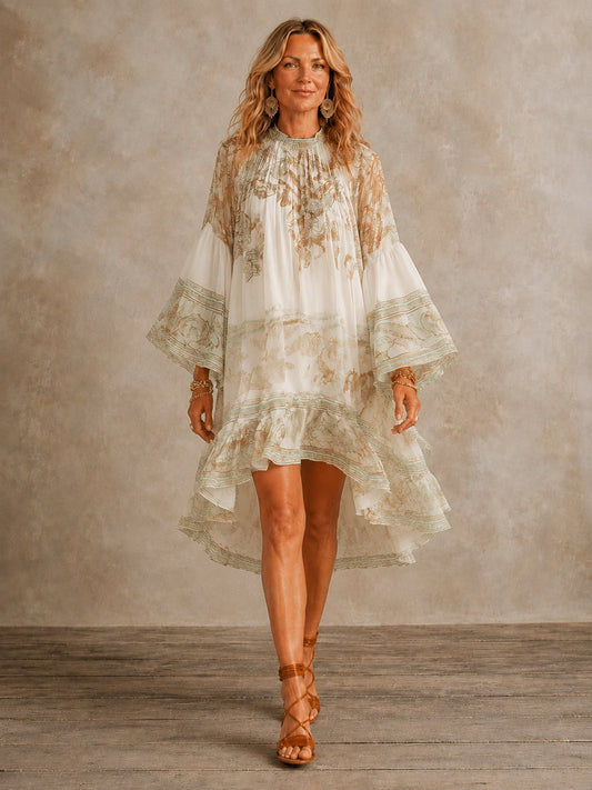 Sabina | Ruffle Hem Mini Dress