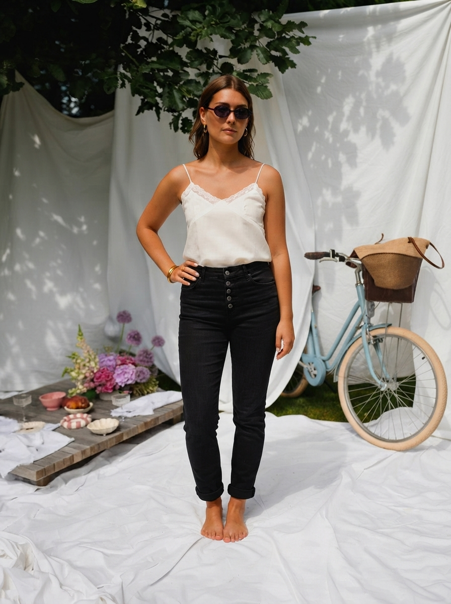 Melly Super Soft Jeans – Button