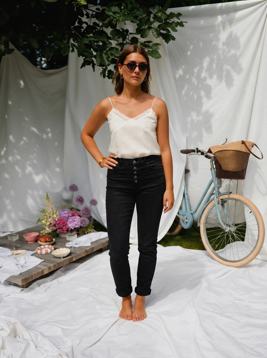 Melly Super Soft Jeans – Button