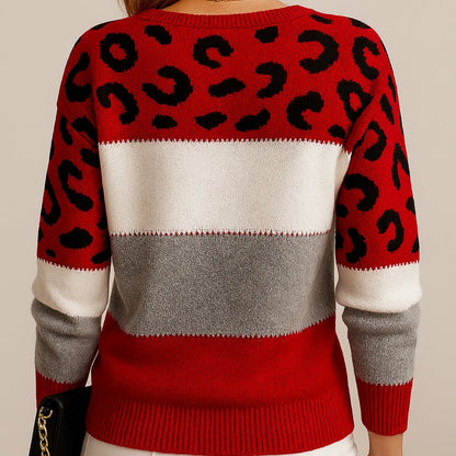 Irina | Leopard Print Casual Sweater