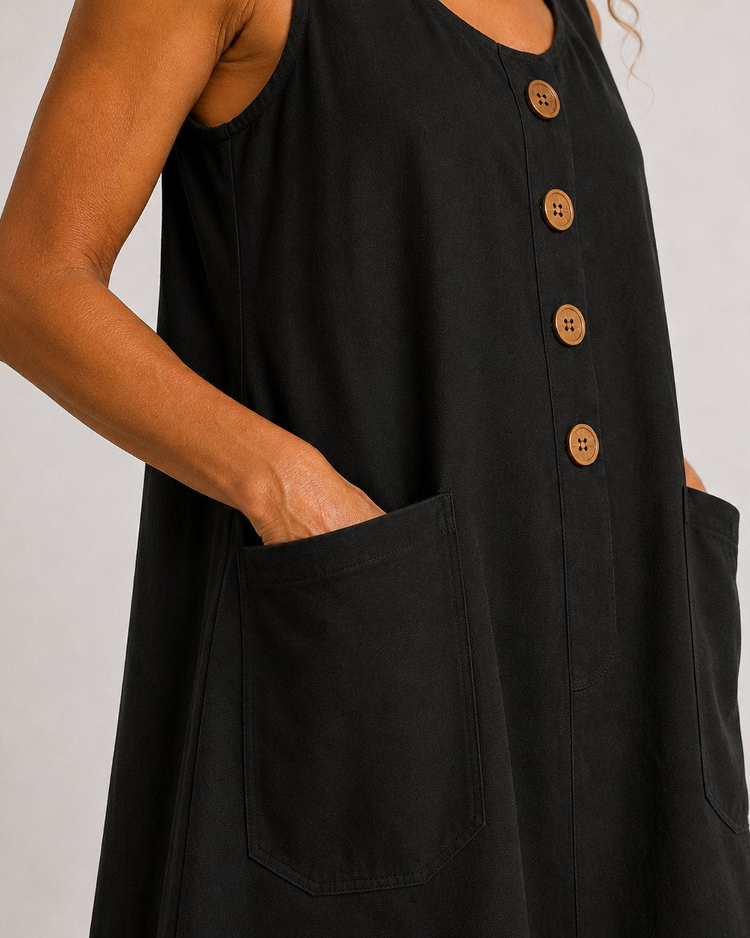 Keelin | Sleeveless Button-Front Mini Dress