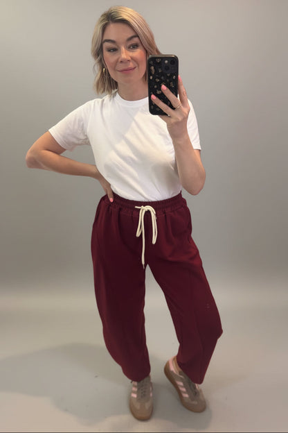 Cotton Barrel Joggers