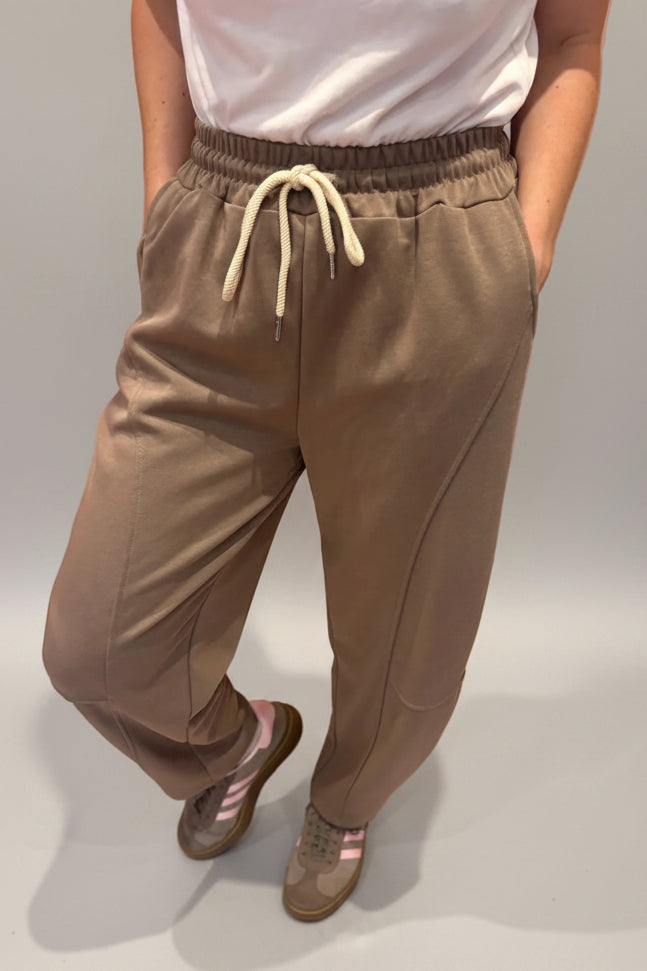 Cotton Barrel Joggers