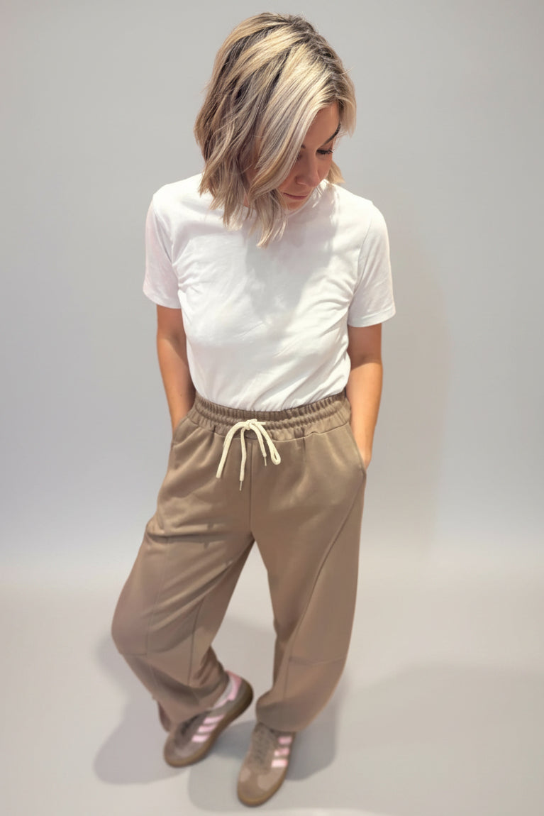 Cotton Barrel Joggers