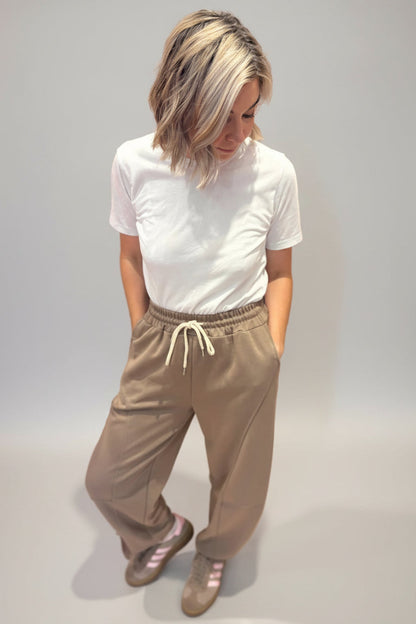 Cotton Barrel Joggers