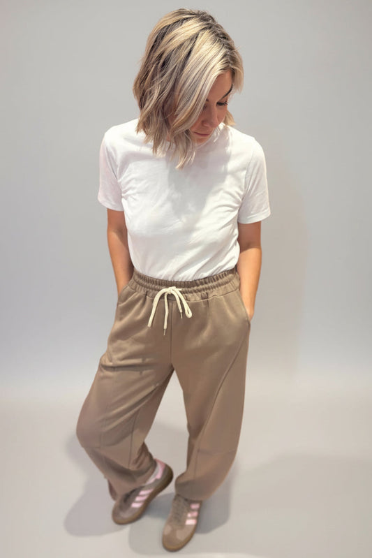 Cotton Barrel Joggers