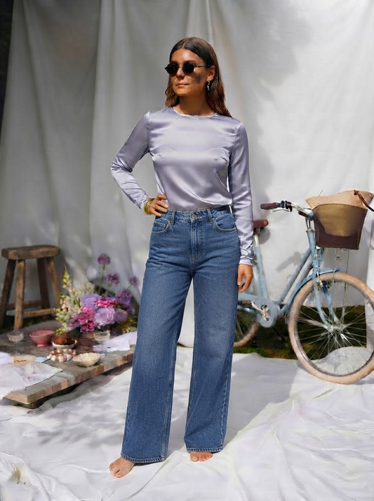 Melly Wide Leg Denim Jeans