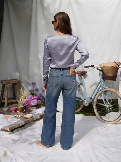 Melly Wide Leg Denim Jeans