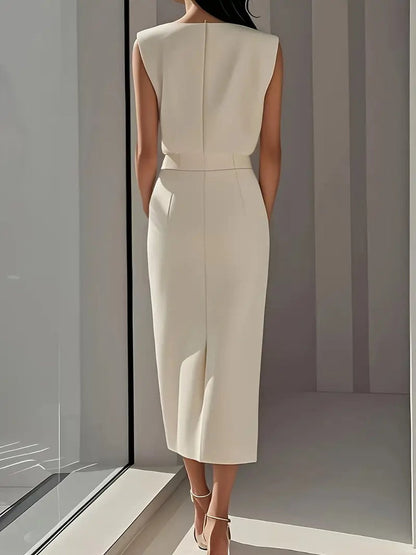 Petronella | Midi Dress with Side Slit