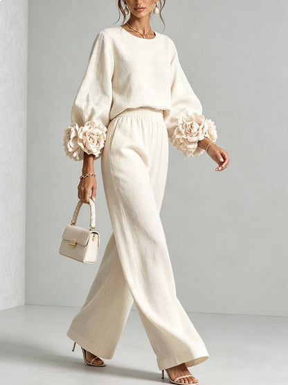 Gale | Floral Cuff Two-Piece Set
