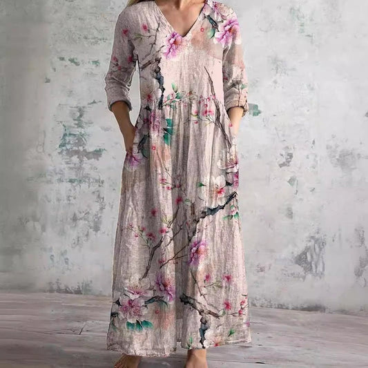 Nigella | Floral V-Neck Summer Dress