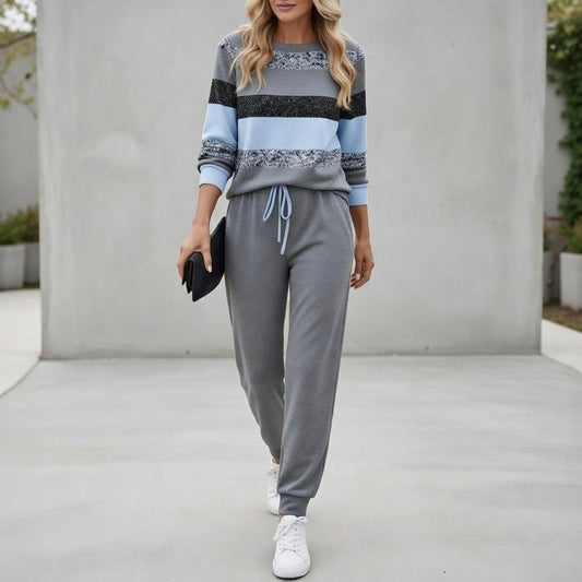 Nakia | Striped Tracksuit Set