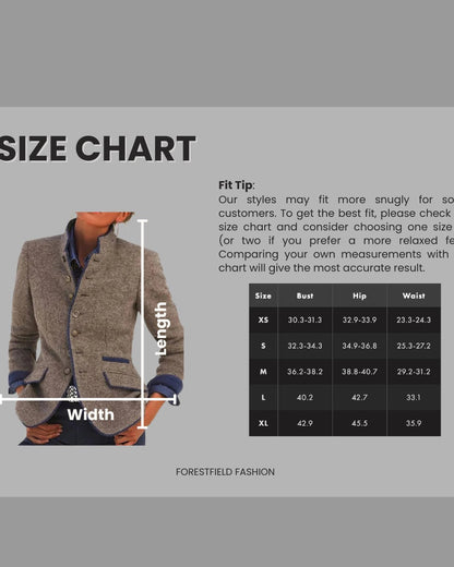 Libby | Stand-Collar Two-Tone Blazer