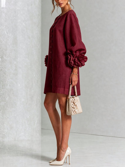 Prunella | Button-Down Mini Dress