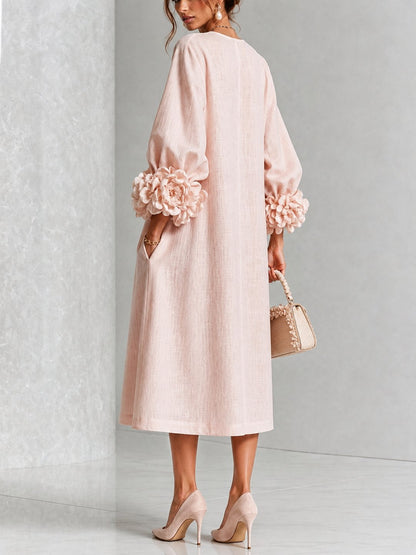 Delores | Elegant Floral Midi Dress