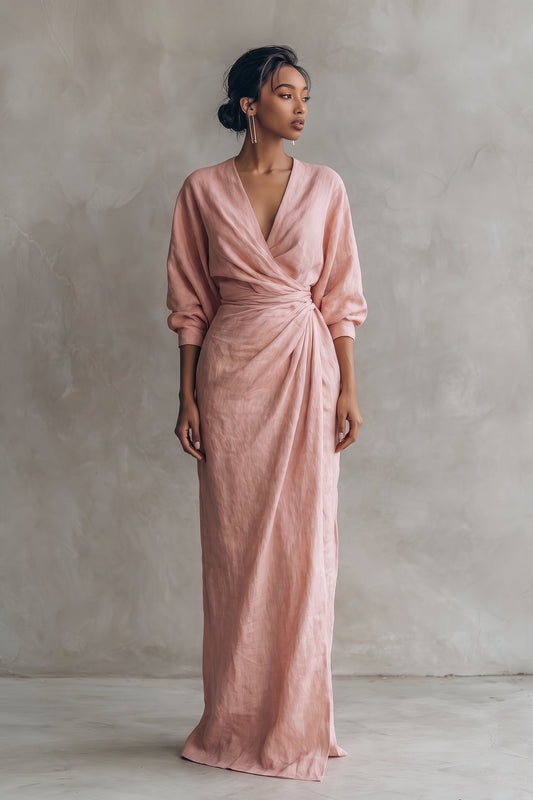 Kenya | Blend V-Neck Maxi Dress